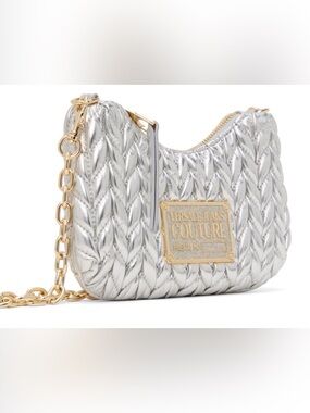Versace Jeans Couture Silver Scrunchie Bag